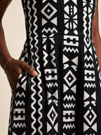 "Kuba" V Neck Midi Dress Promo