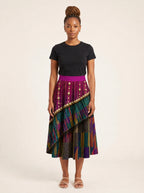 "Lulu" Twirl Skirt — full length on model
