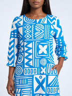 "Anga" Long Sleeve Maxi Dress