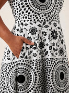 "Mwanga" V Neck Midi Dress
