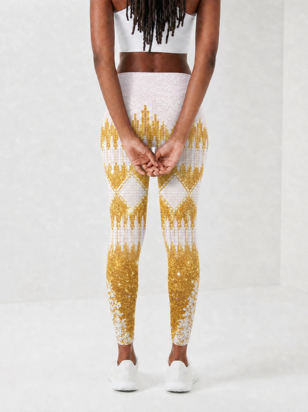 "Mwangaza" Leggings — back view on model