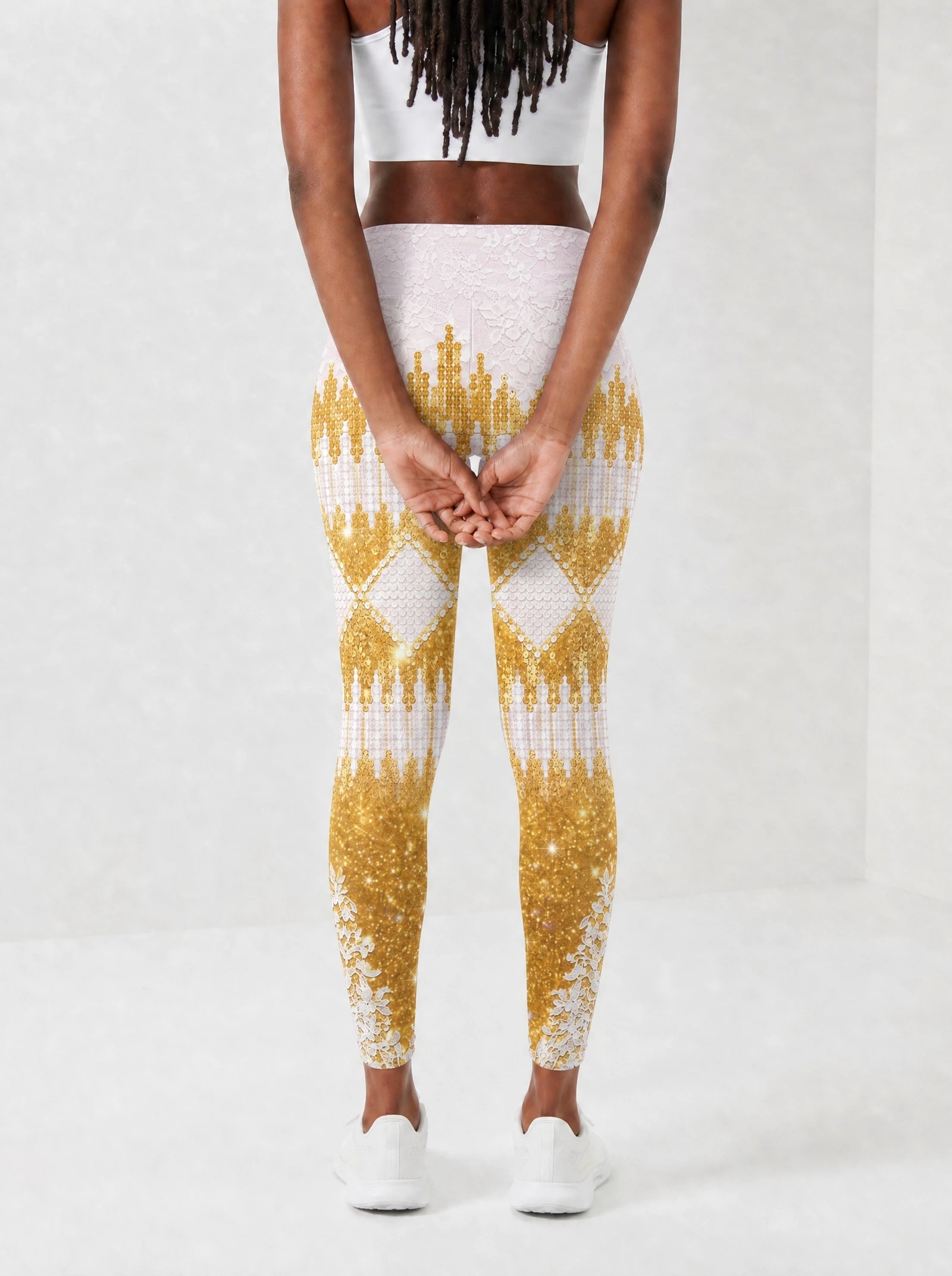 "Mwangaza" Leggings — back view on model