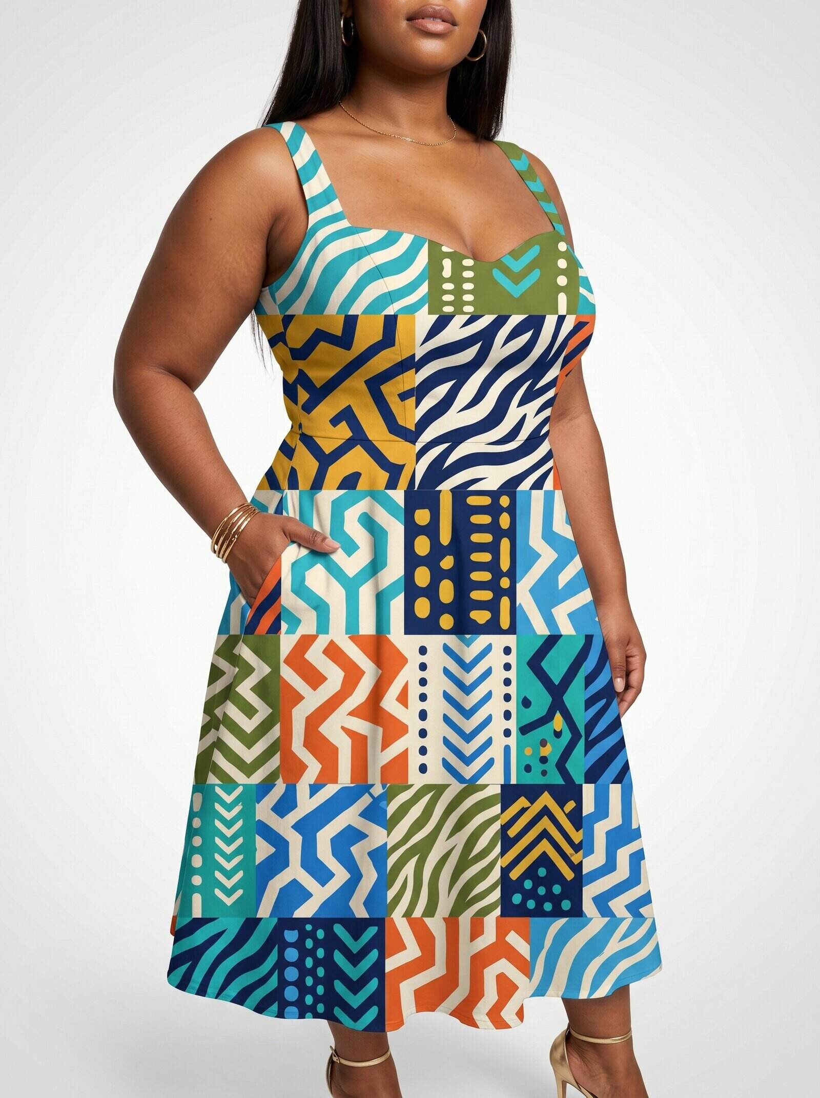 "Kitenge" Corset Dress