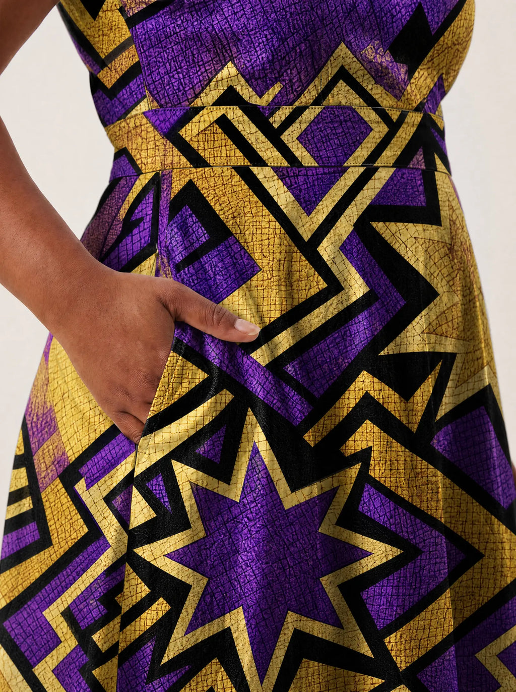 "Sheba" V Neck Midi Dress