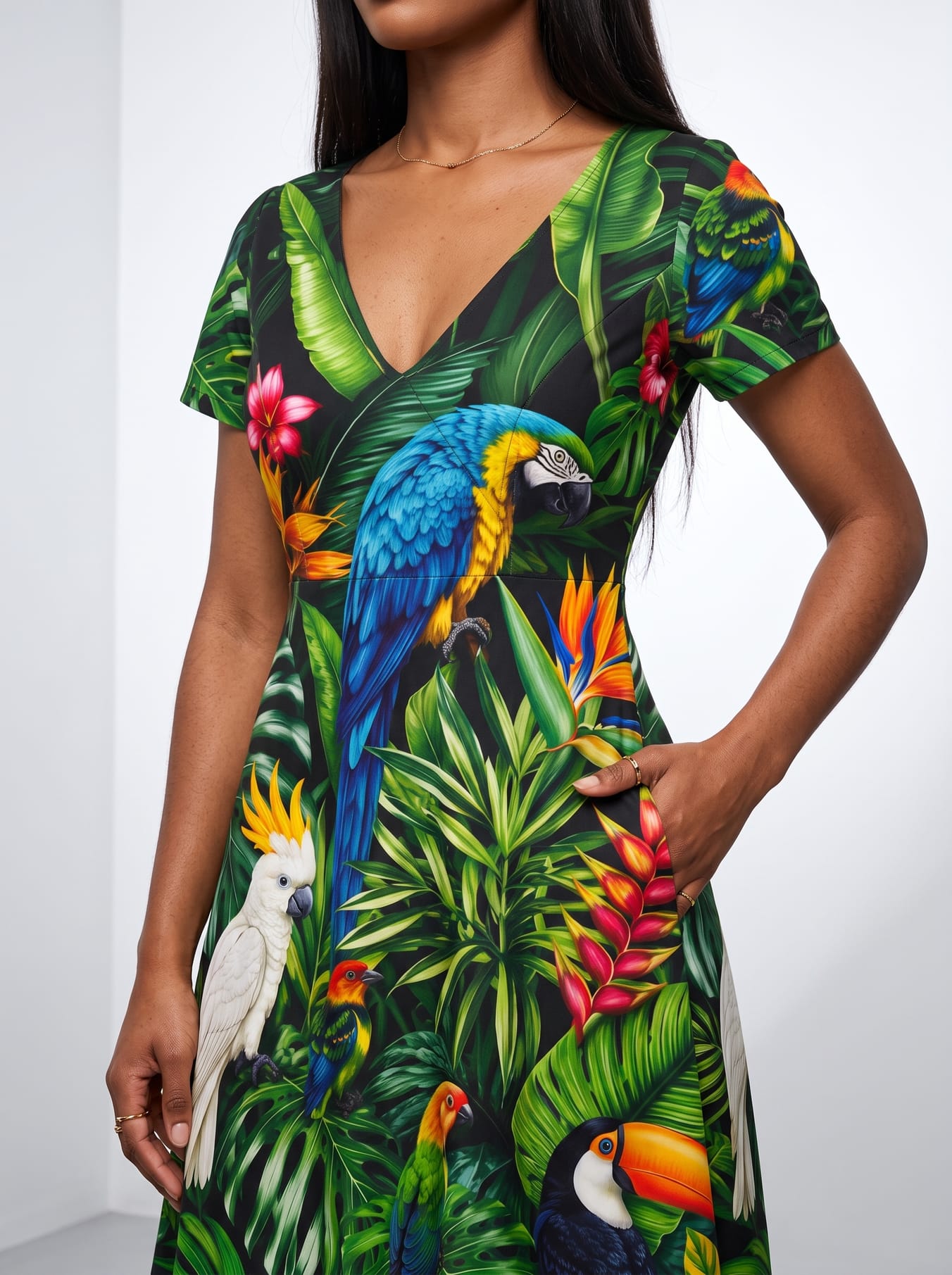 "Manyoya" Short Sleeve Maxi Dress