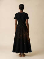 "Tunu" Short Sleeve Maxi Dress