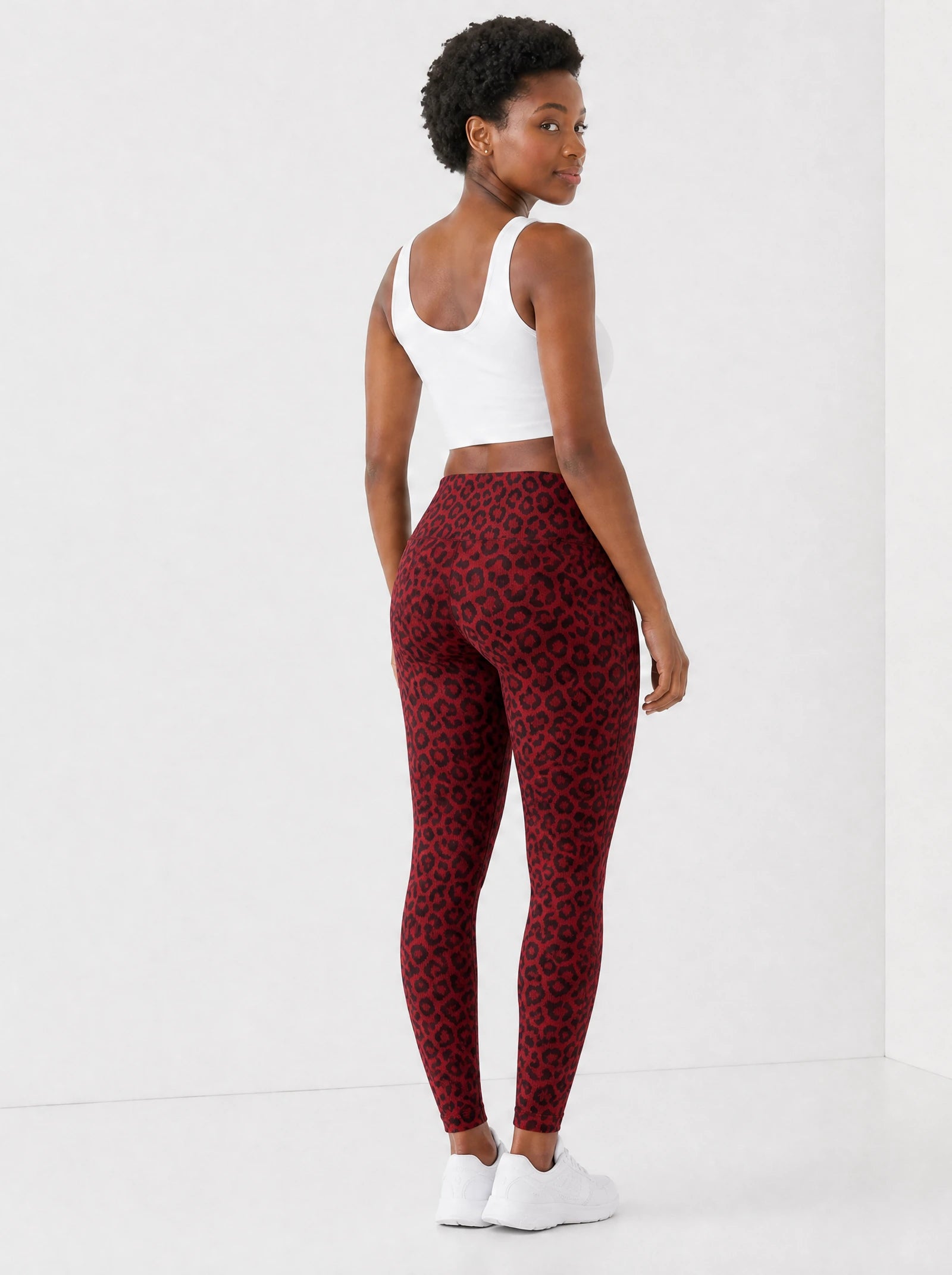 "Imani" Rouge Leggings — back view on model