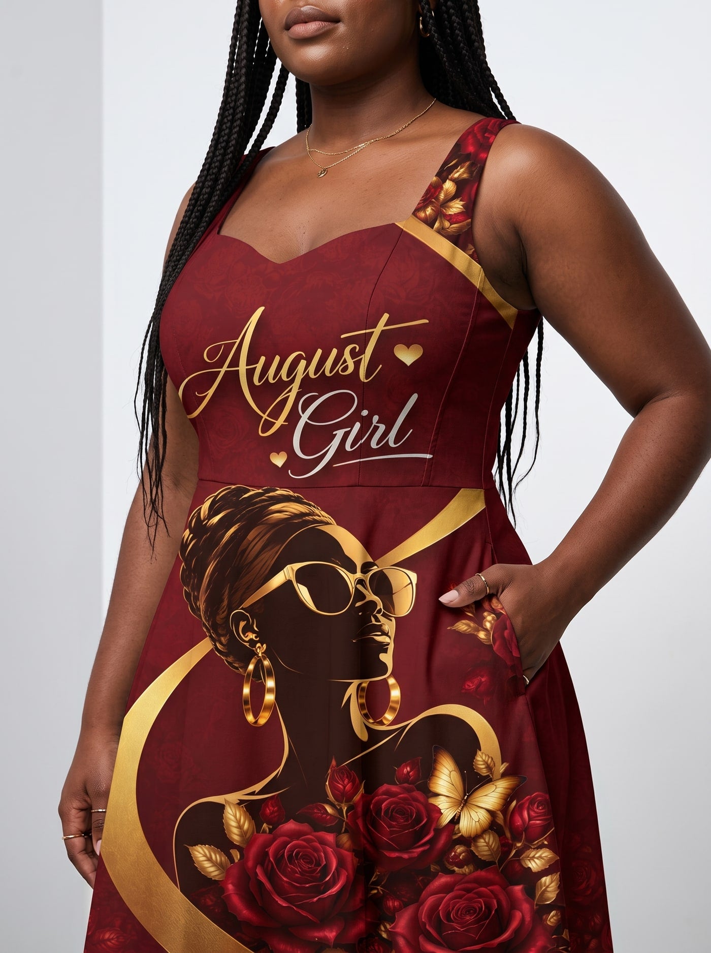 "August Girl Roses" Corset Dress