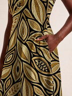 "Ashanti" V Neck Midi Dress Promo