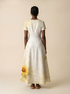 "Jua" Short Sleeve Maxi Dress