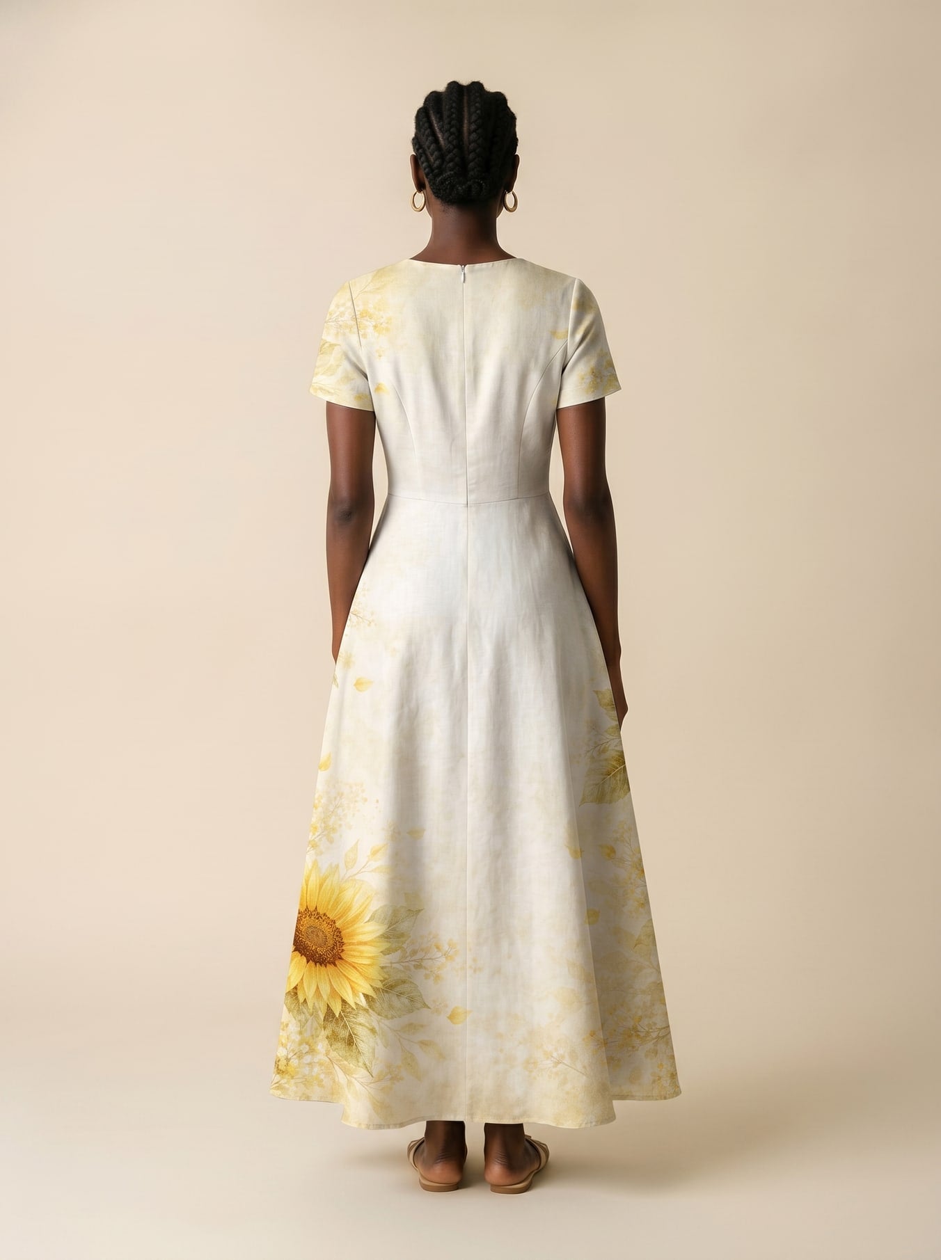 "Jua" Short Sleeve Maxi Dress