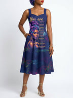 Blue Orchid Corset Dress