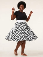 "Zamu" Twirl Skirt — twirling, skirt flared out
