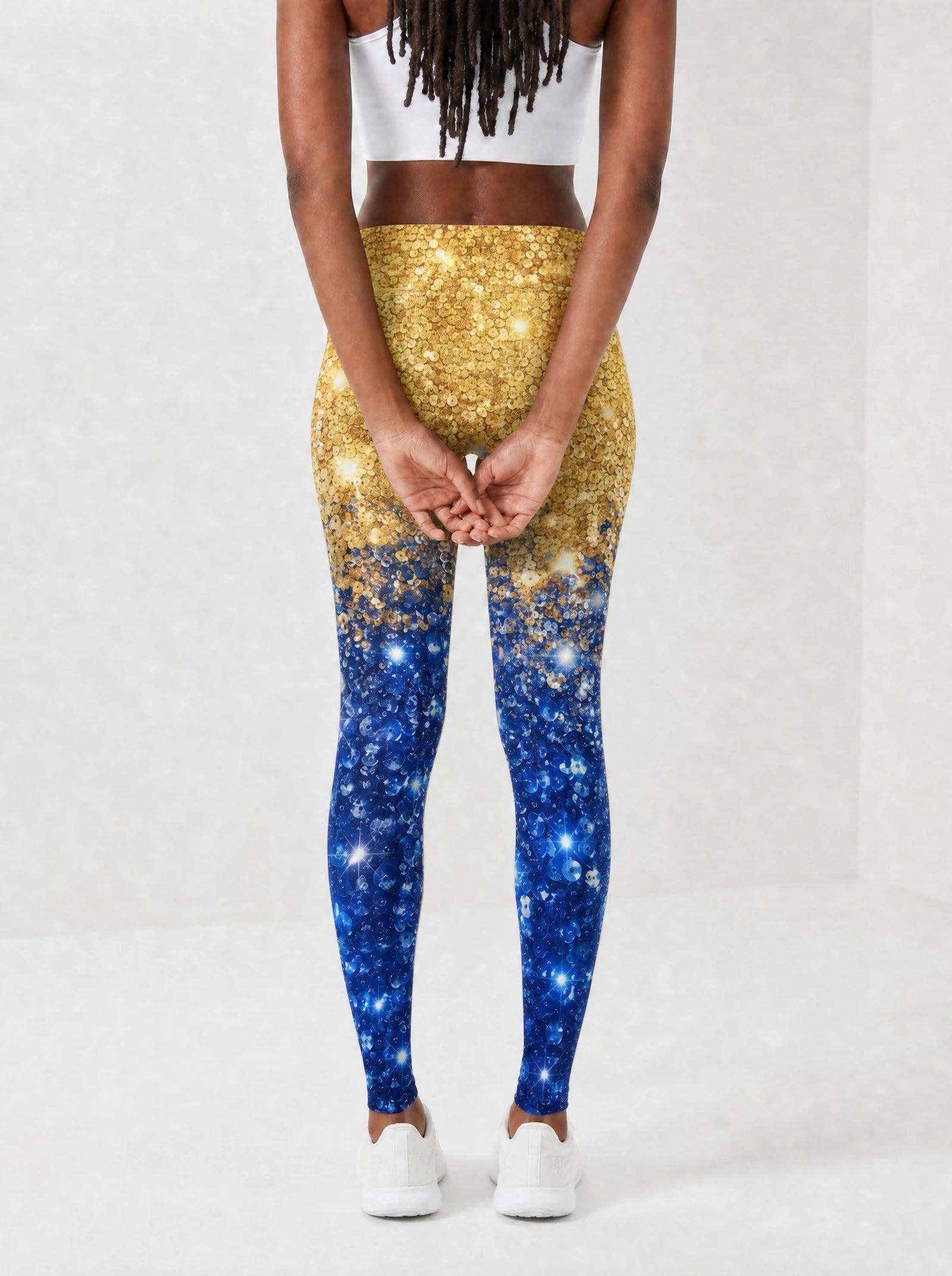 "Angaza" Leggings — back view on model