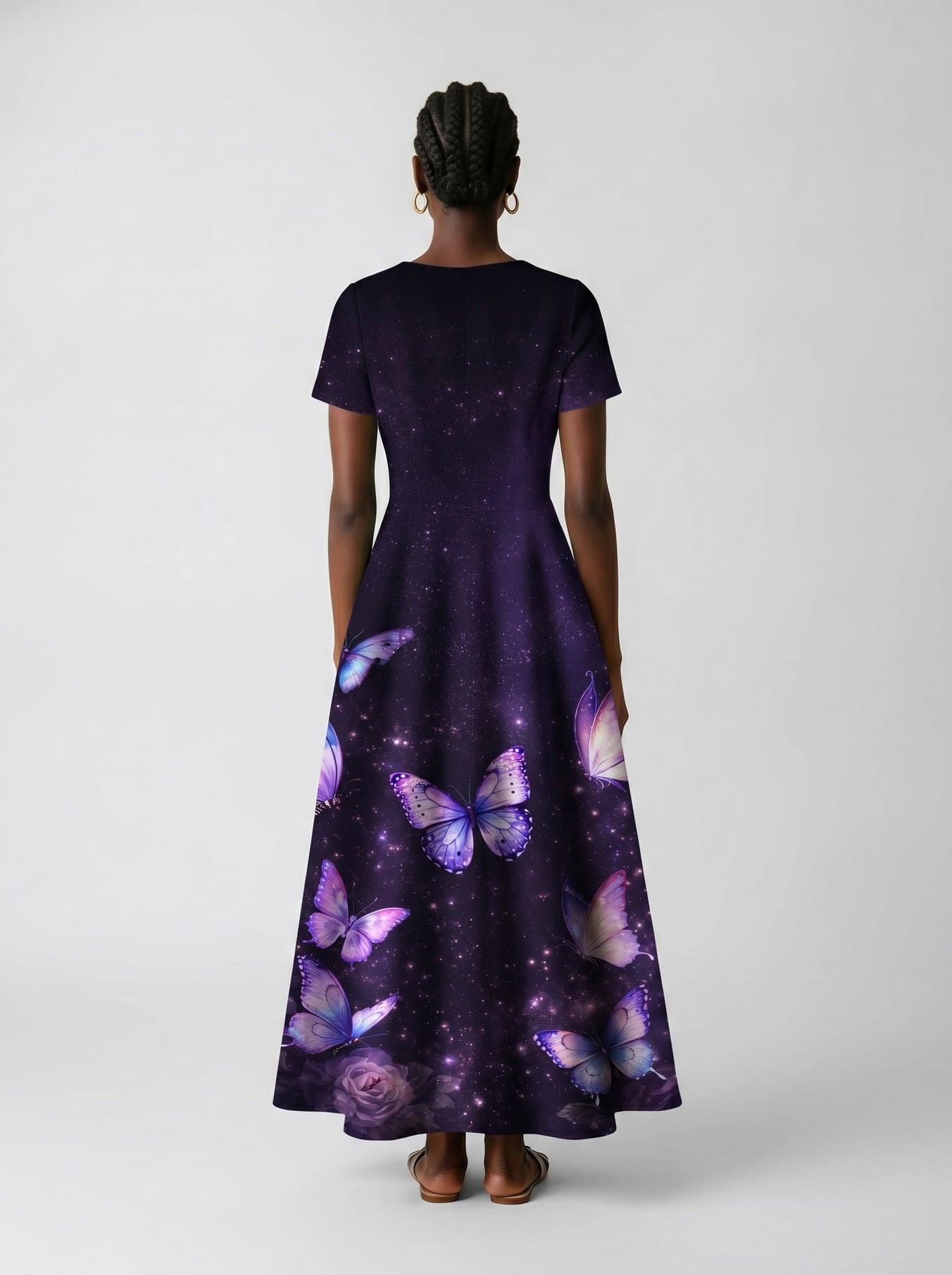 "Nyamekye" Short Sleeve Maxi Dress