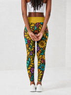 "Njano" Leggings — back view on model