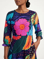 "Bustani" Long Sleeve Maxi Dress