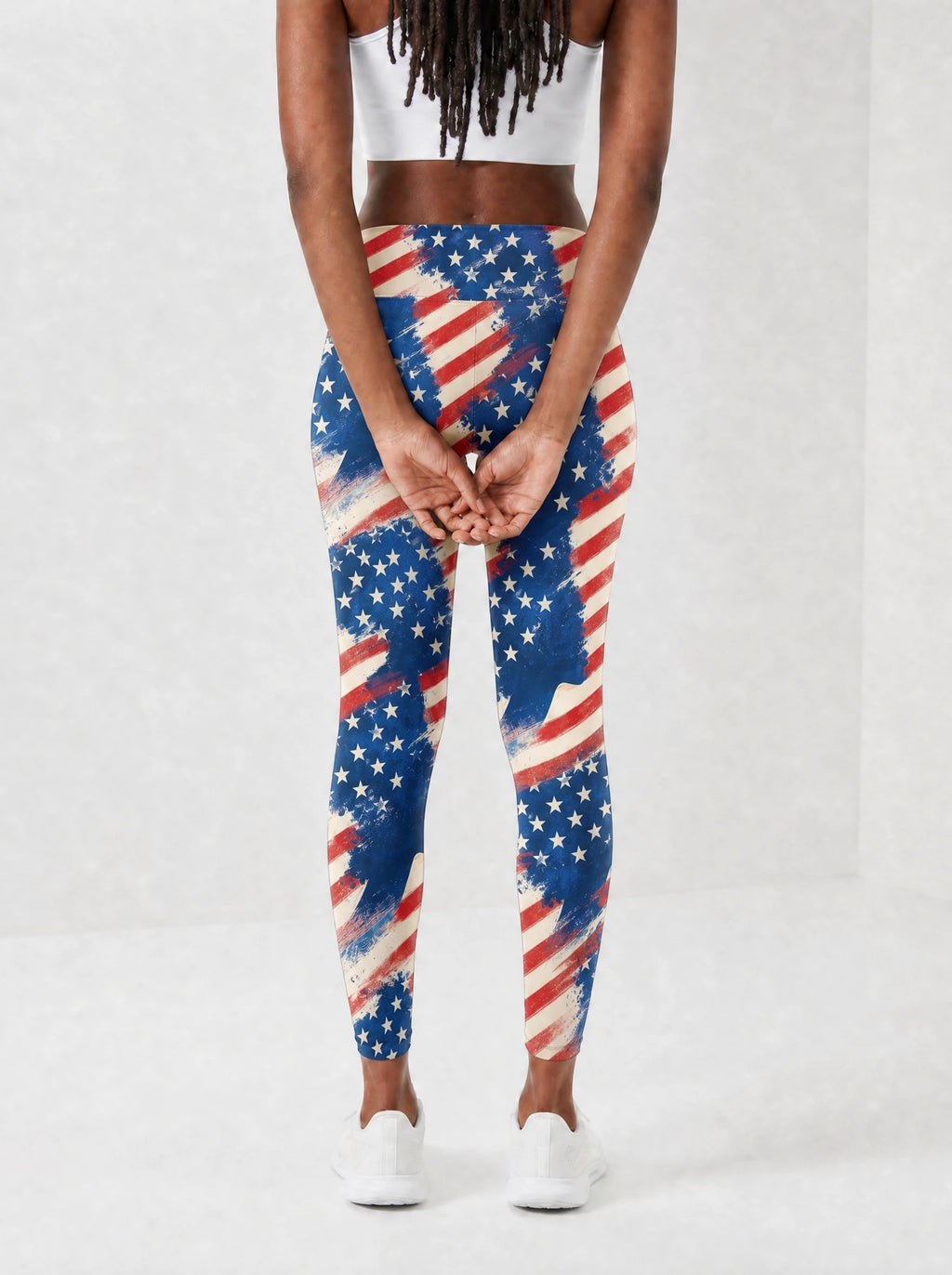 "Freedom" Leggings — back view on model