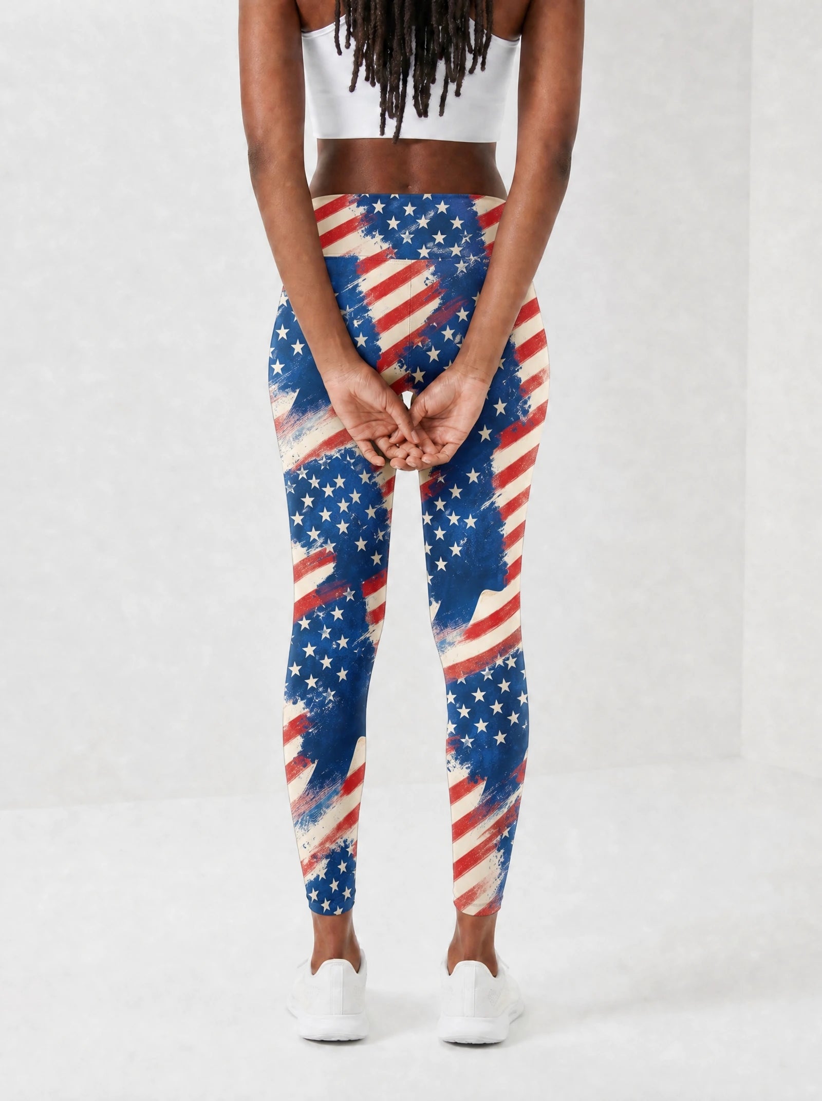 "Freedom" Leggings — back view on model