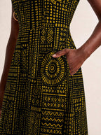 "Lamu" V Neck Midi Dress Promo