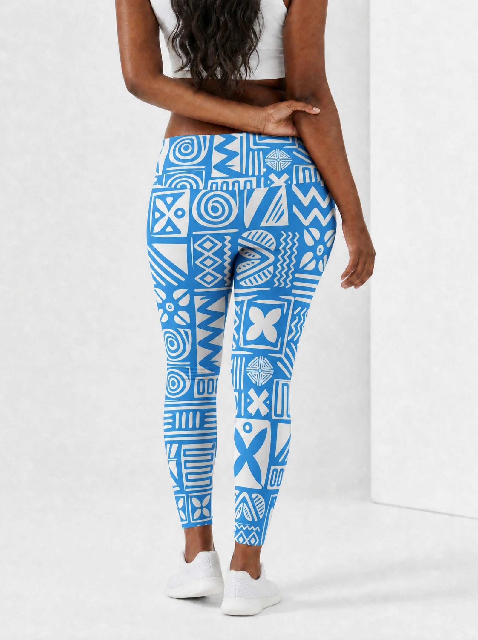 "Anga" Leggings — back view on model
