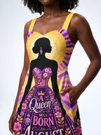 "August Queen Purple Bloom" Corset Dress