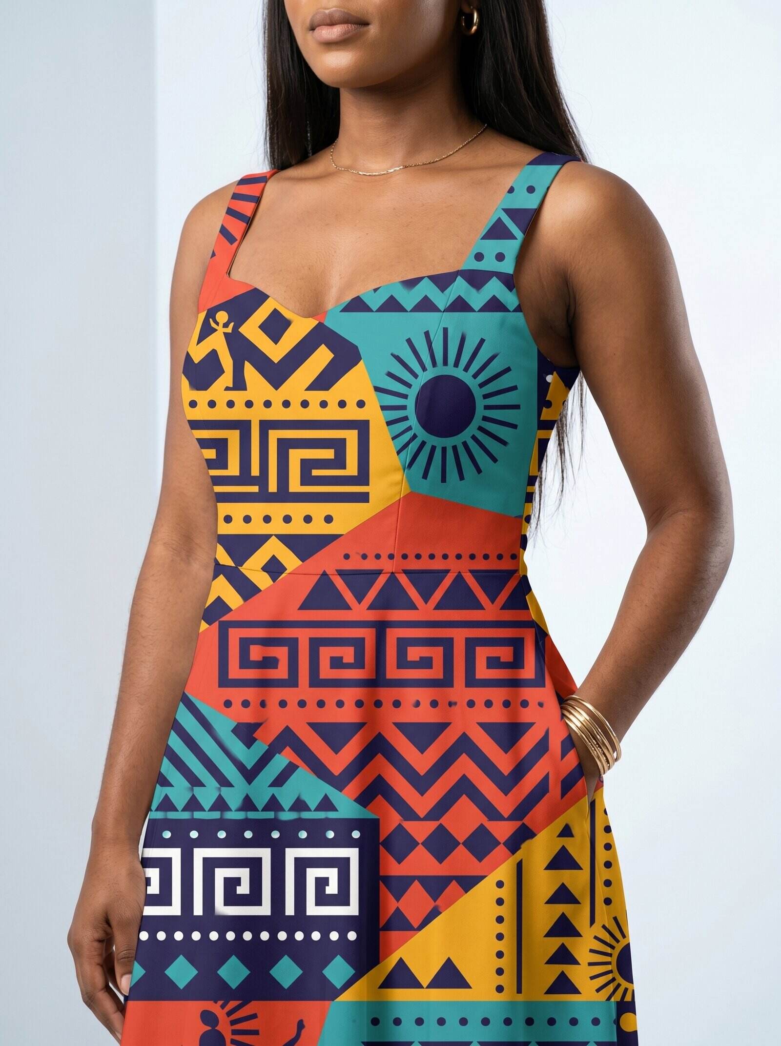 "Kanga" Corset Dress