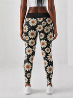 "Cheka" Halloween Leggings — back view on model
