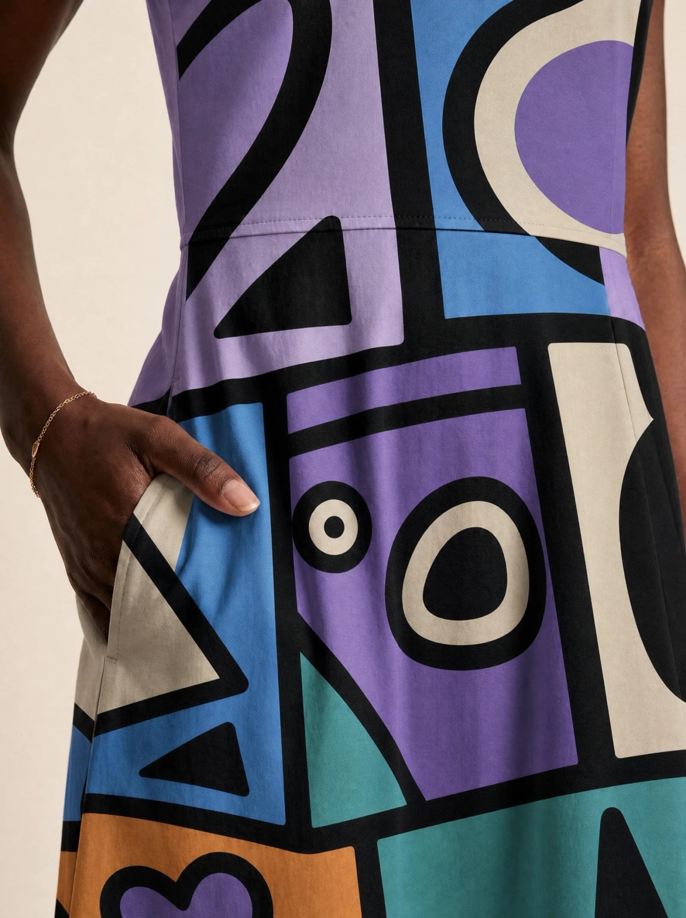 "Sanaa" V Neck Midi Dress Promo