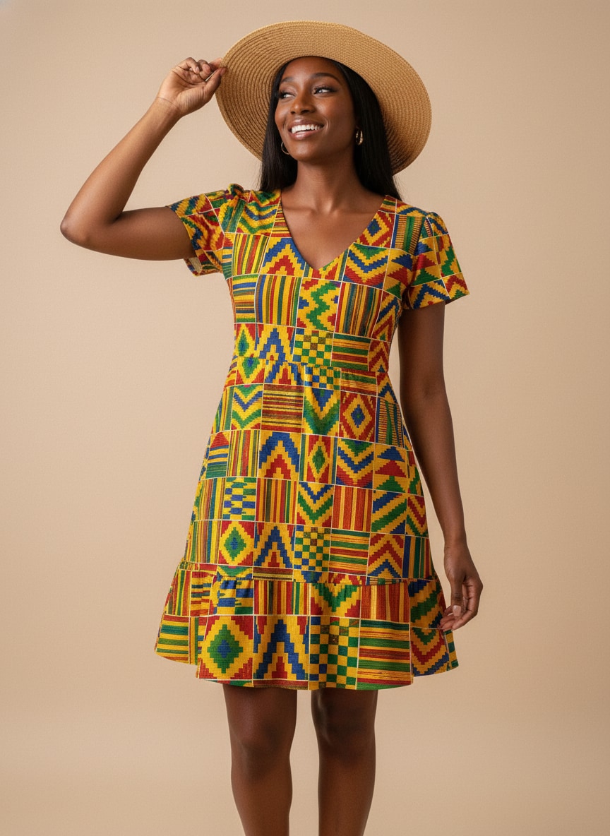 "Kumasi" Floral Dress