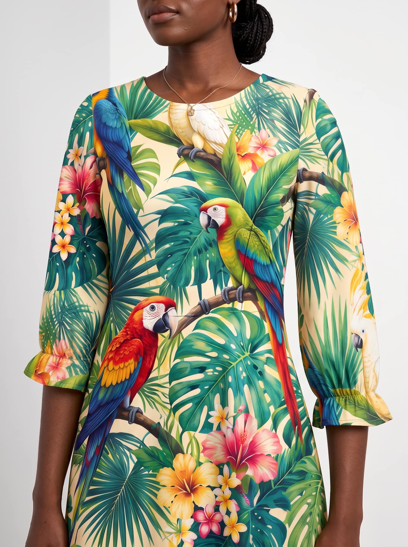 "Peponi" Long Sleeve Maxi Dress