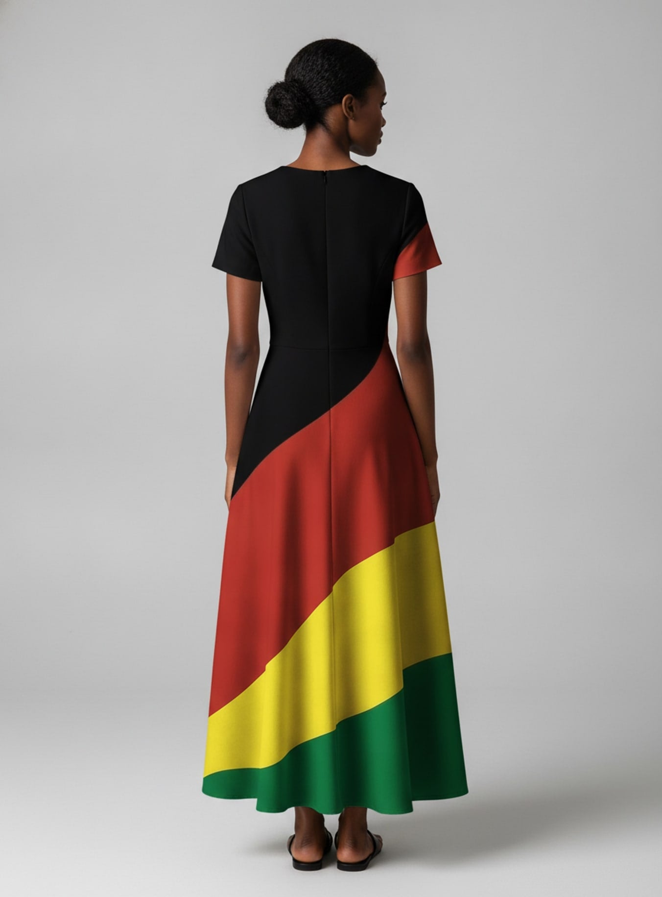 Black History Short Sleeve Maxi Dress