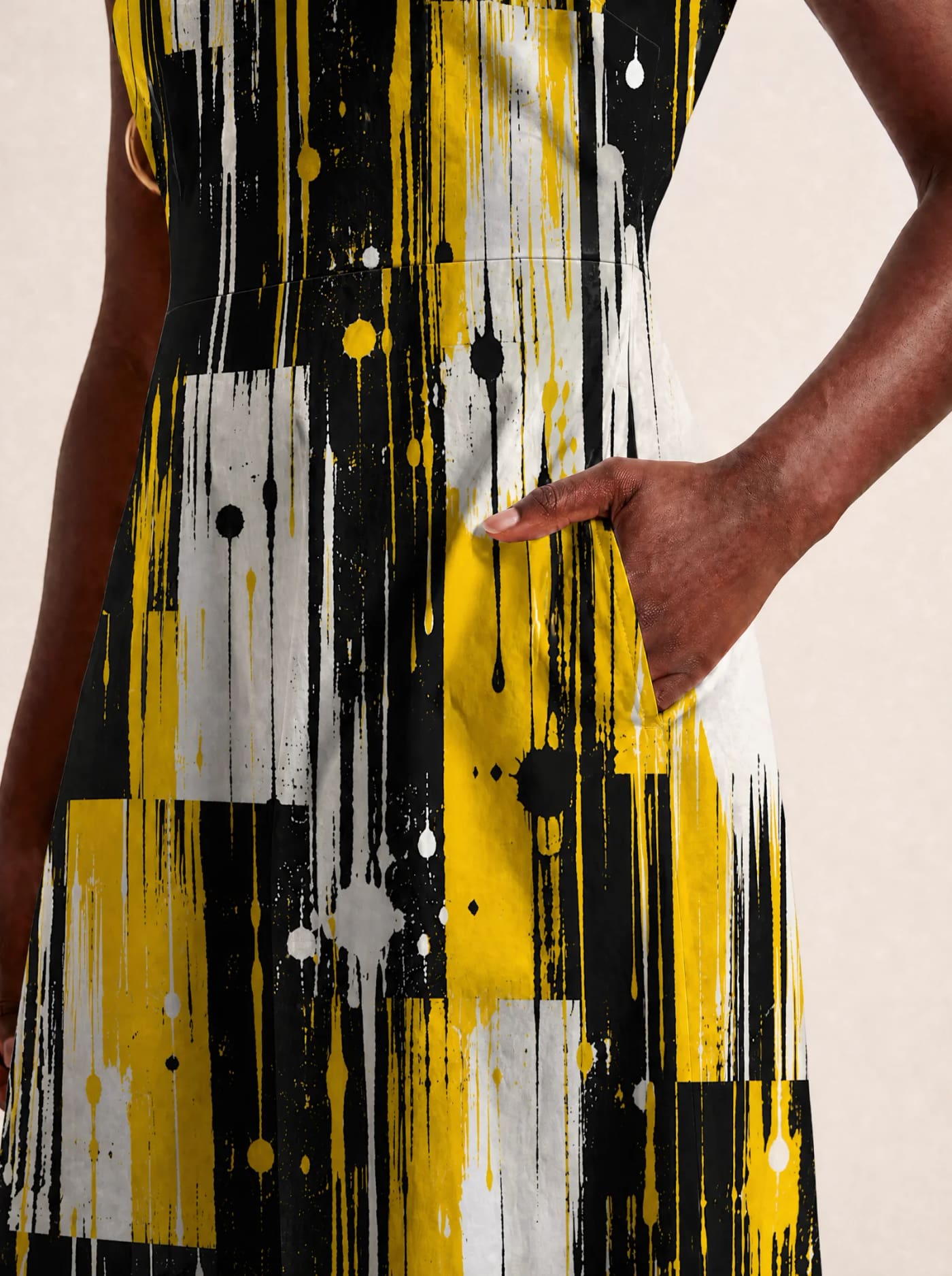 "Mvua" V Neck Midi Dress Promo