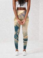 "Wimbi" Leggings — back view on model