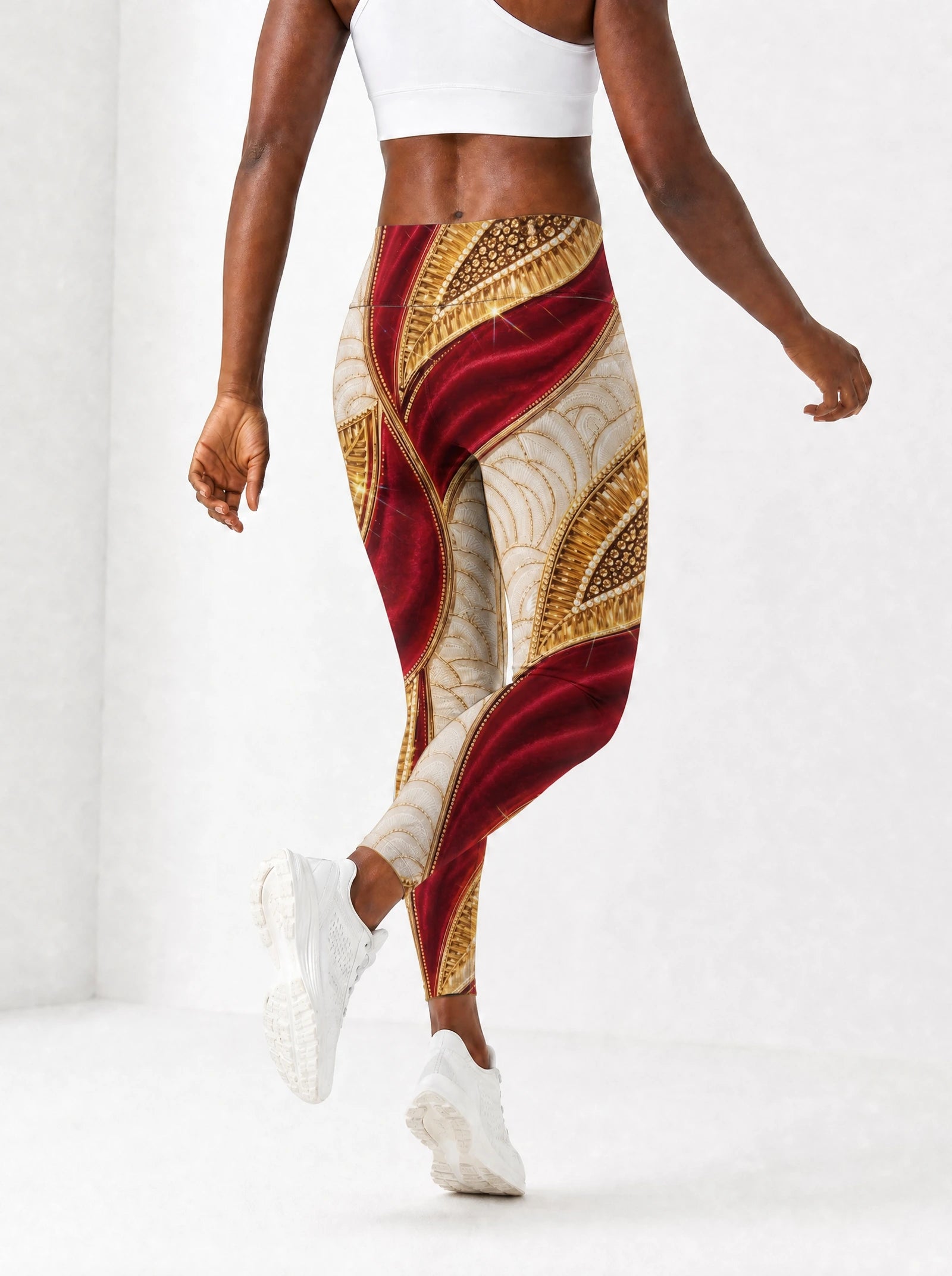 "Utukufu" Leggings — back view on model