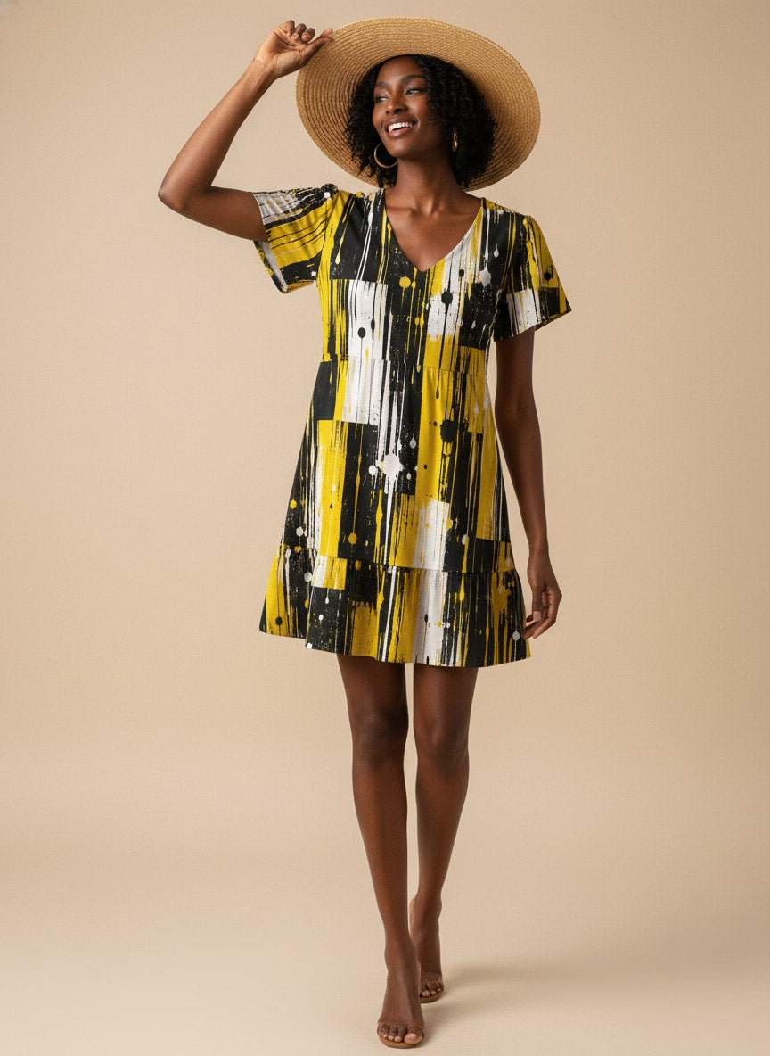"Mvua" Floral Dress