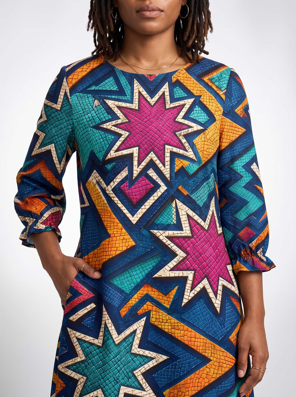 "Nuru" Long Sleeve Maxi Dress