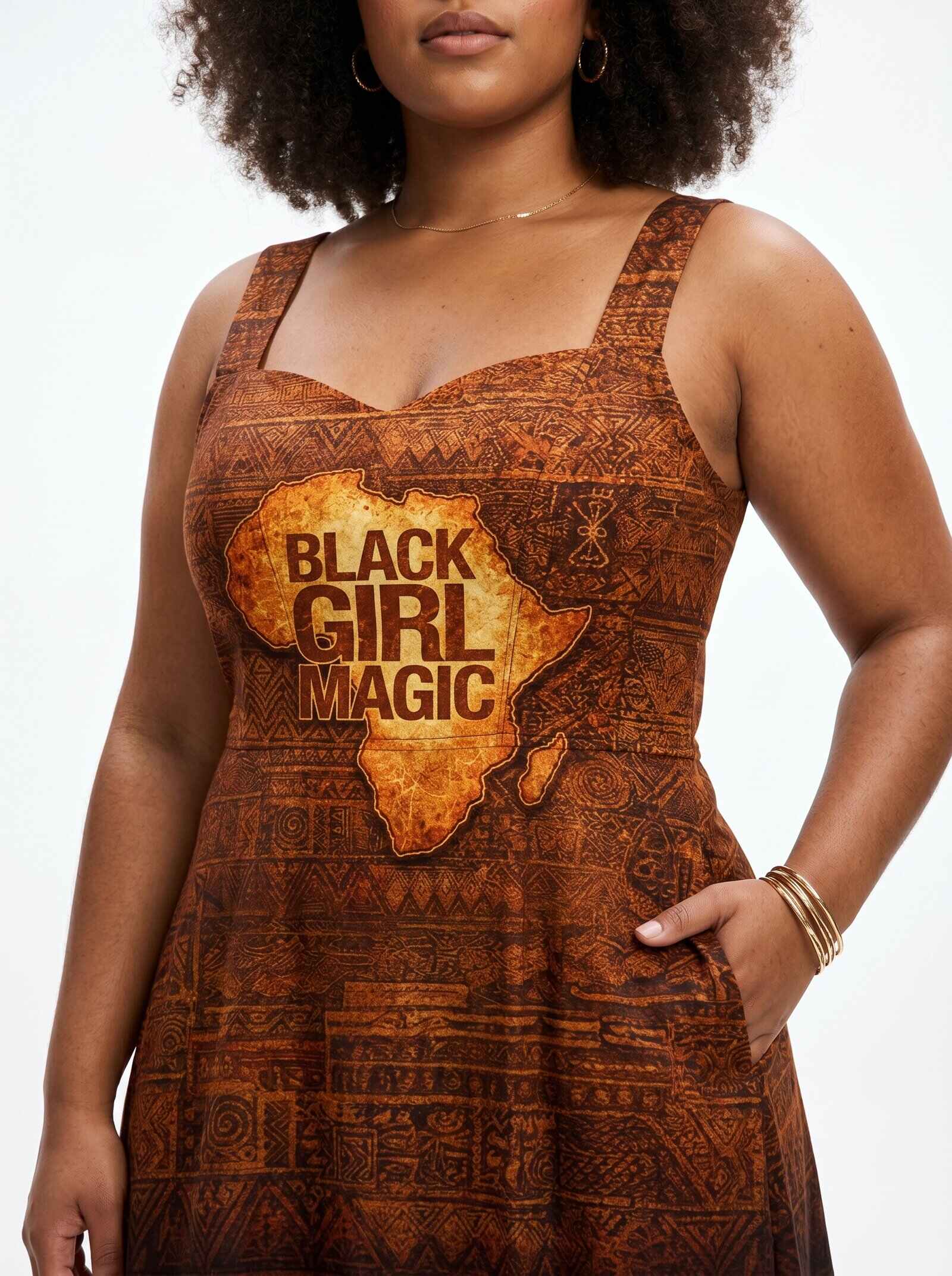 Black Girl Magic Corset Dress