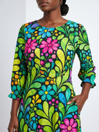 "Zumaridi" Long Sleeve Maxi Dress