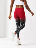 "Mwezi" Halloween Leggings — back view on model