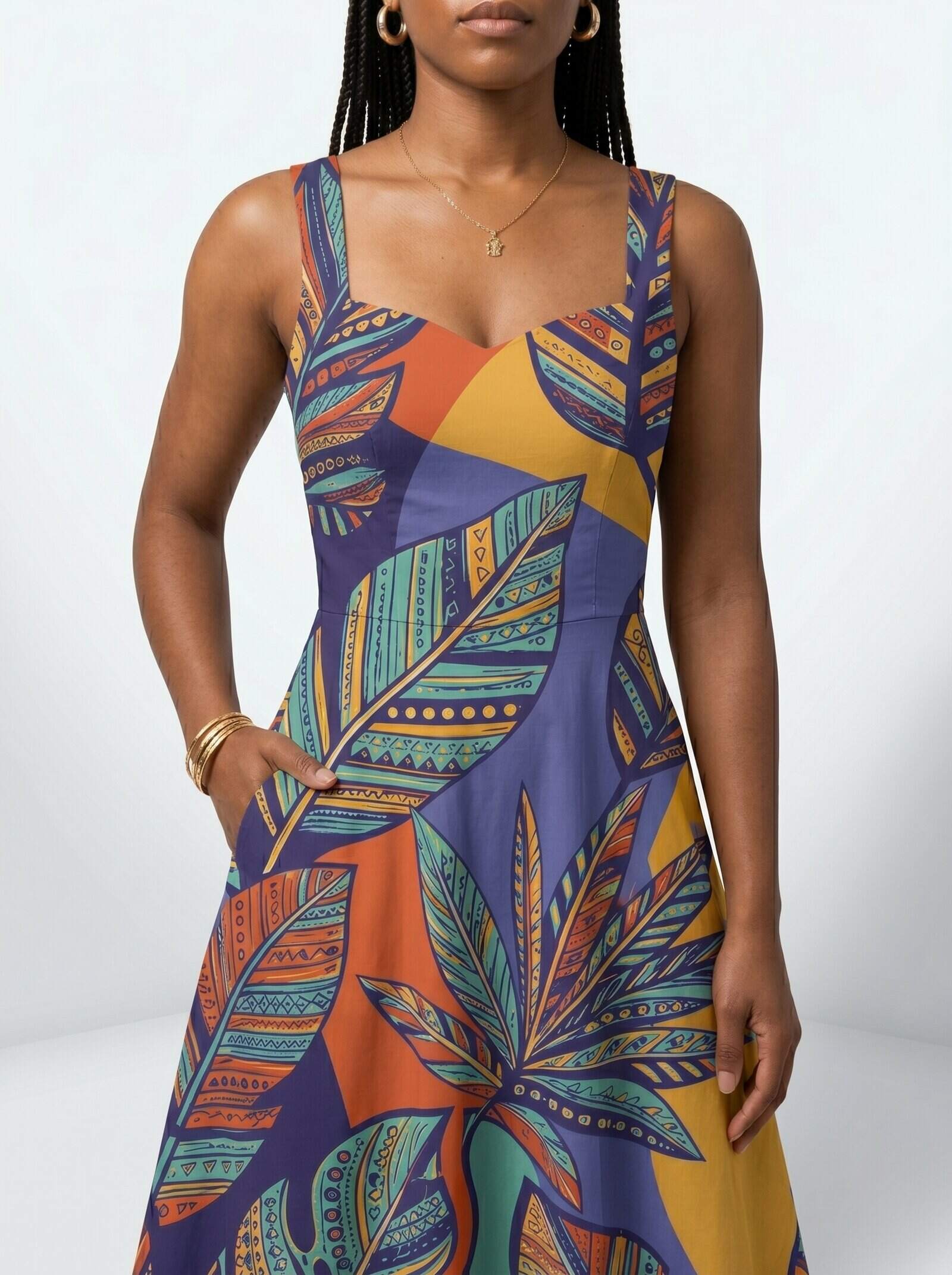 "Majani" Corset Dress
