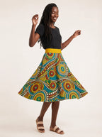 "Taji" Twirl Skirt — twirling, skirt flared out