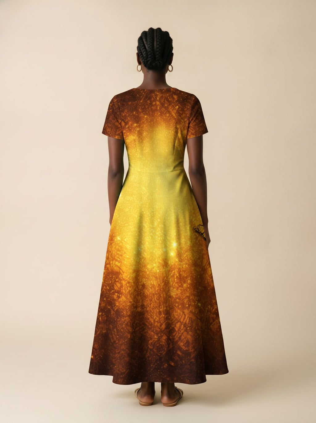"Affirmed" Short Sleeve Maxi Dress