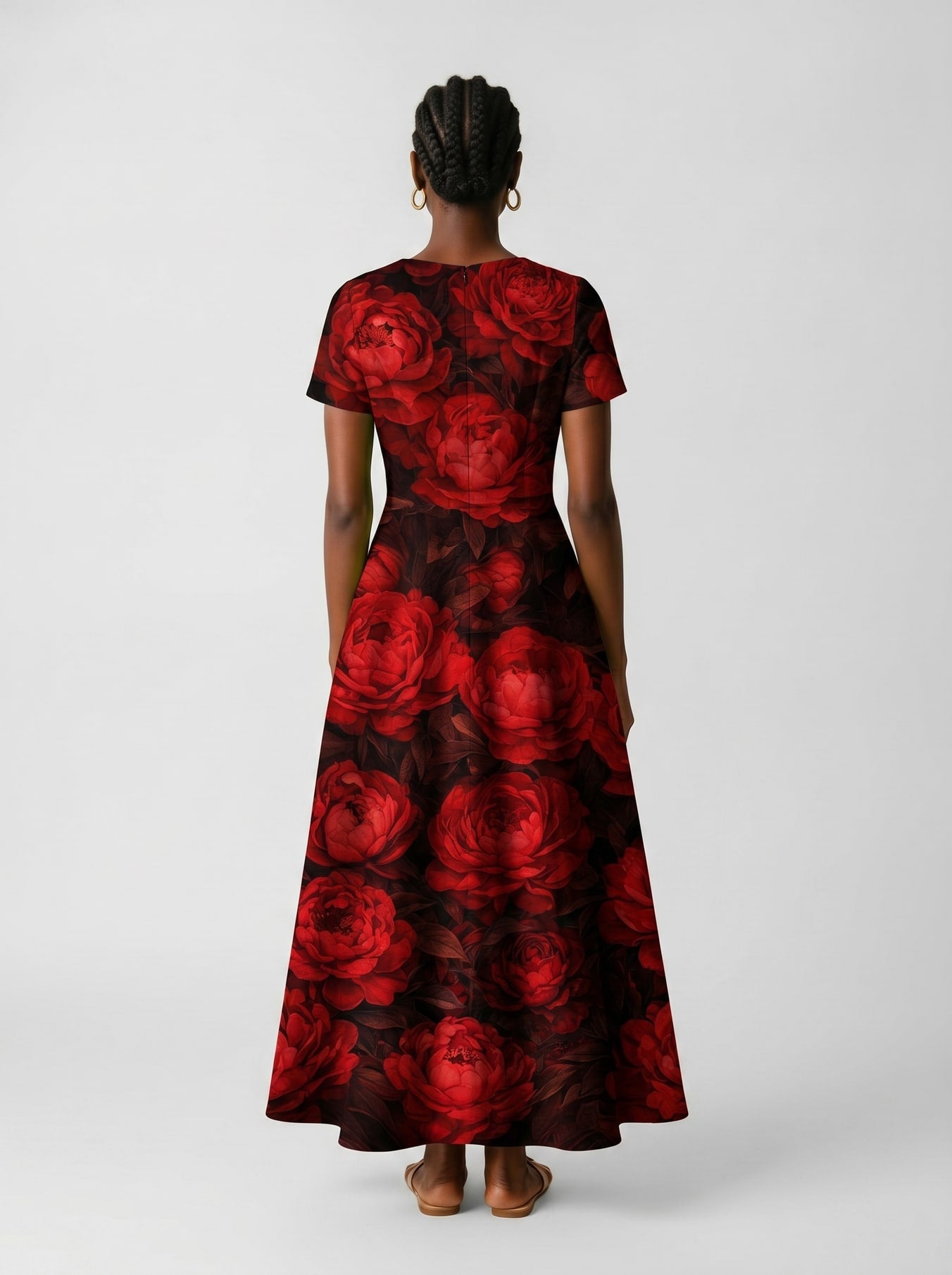 "Tosha" Short Sleeve Maxi Dress
