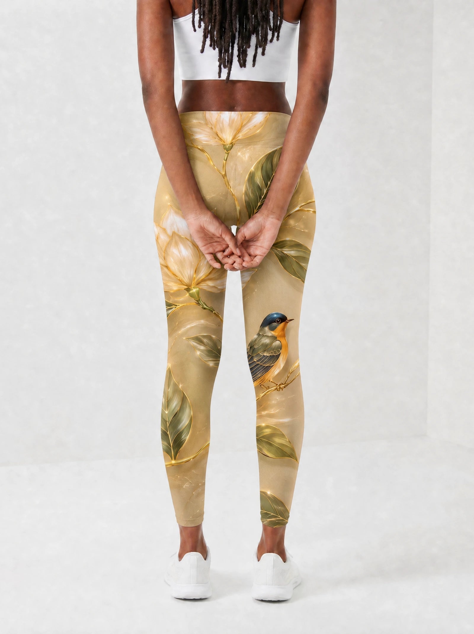 "Dhahabu" Leggings — back view on model