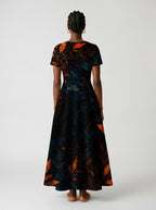 "Huru" Short Sleeve Maxi Dress