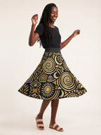 "Sahara" Twirl Skirt — twirling, skirt flared out