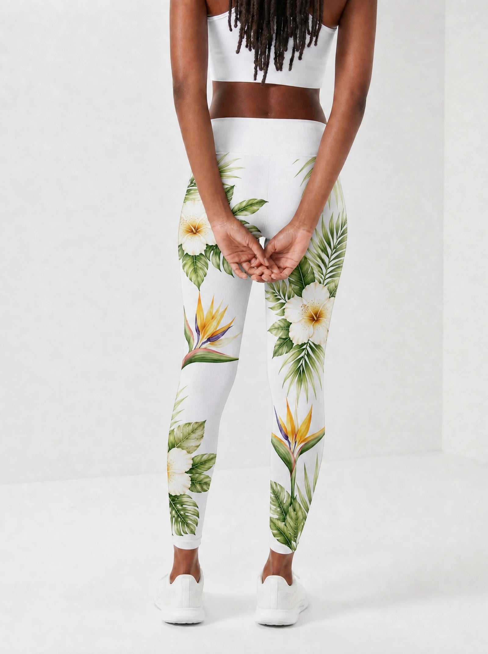 "Ndege" Leggings — back view on model