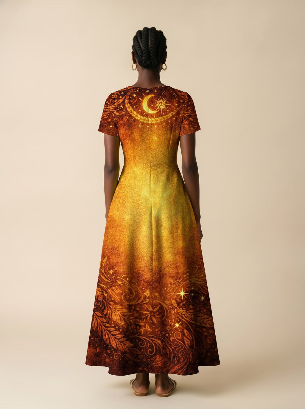 "Amara" Short Sleeve Maxi Dress