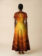 "Amara" Short Sleeve Maxi Dress
